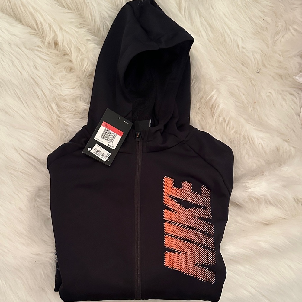 Nike Black and Red Therma-FIT Jacket